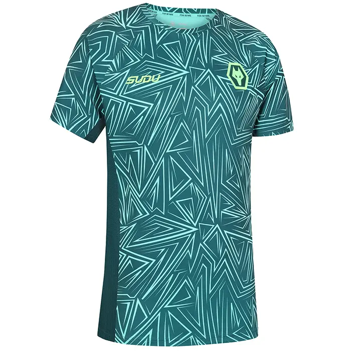 Wolverhampton Wanderers Fan Shop | 2025-26 Away Pre Match T-Shirt – Dark Green Collection Official Wolves Fan Gear